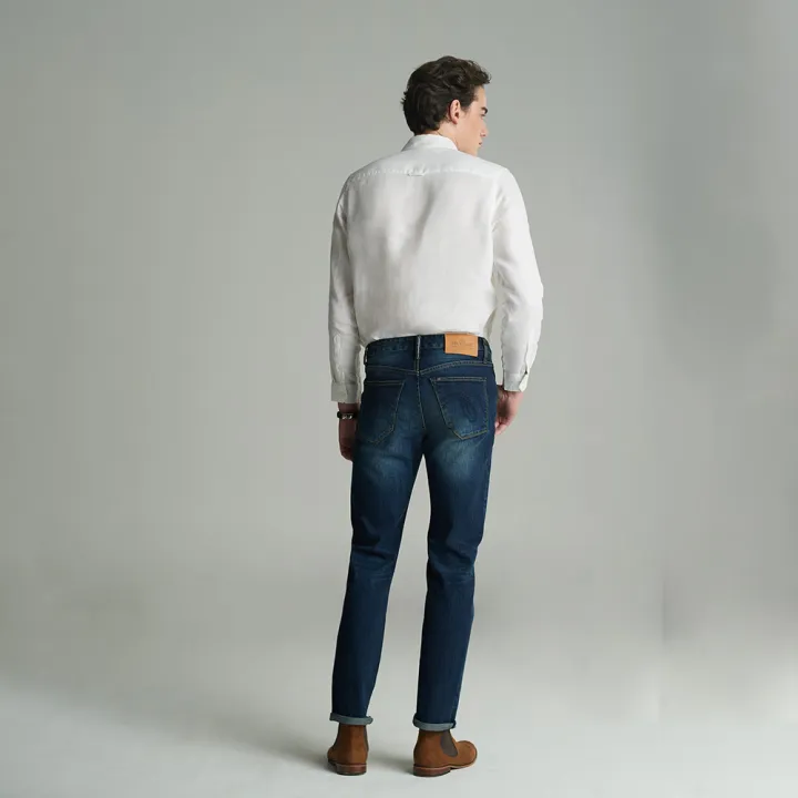 mc-jeans-กางเกงยีนส์ผู้ชาย-กางเกงขาตรง-กางเกงยีนส์-ริมแดง-mc-red-selvedge-สียีนส์-ทรงสวย-ใส่สบาย-maiz037