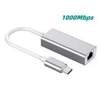 Nku adaptor Ethernet tipe-c kartu jaringan eksternal USB tipe-c 100M/1000M megabit Tipe C ke RJ45 LAN untuk Macbook Laptop PC ponsel