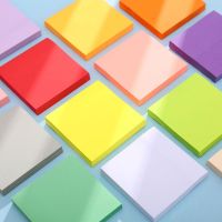 100 แผ่น Square Candy สี Sticky Note Self-adhesive Memo Pad สำนักงานสติกเกอร์ดัชนีบุ๊คมาร์ค DIY คู่มือ Decor โรงเรียน-kxodc9393