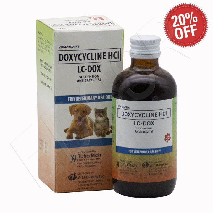 Nutratech LCDOX Suspension Antibiotic Antibacterial for Dogs and Cats