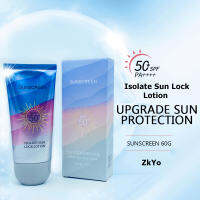 Sun lsolate Sun Lock Lotion Spf50++ สีม่วง✱กันแดดสูตรกันน้ำกันเหงื่อ หน้าเงา