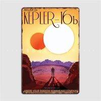 Kepler 16ป้ายโลหะ Bar Cave Plaques Wall Mural Design ป้ายดีบุกโปสเตอร์ Wall Decor