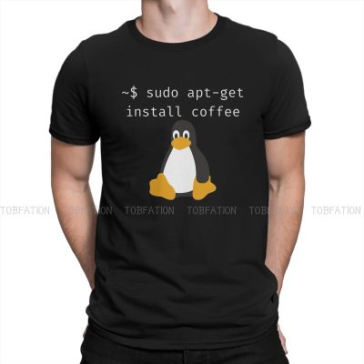 Kali Linux Root Programmer Programming Computer Code Linux Sudo Apt Get Install Coffee Tshirt MenS Blusas Cotton T Shirt Men