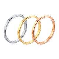 Kolmnsta 2mm Thin Silver-color Couple Fashion Gold and Men mens gifts