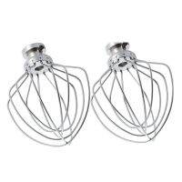 Dishwasher Safe Wire Whip Attachment Parts 6 Wire Whisk Upgrade Real Fits Tilt-Head Stand Mixer For Egg