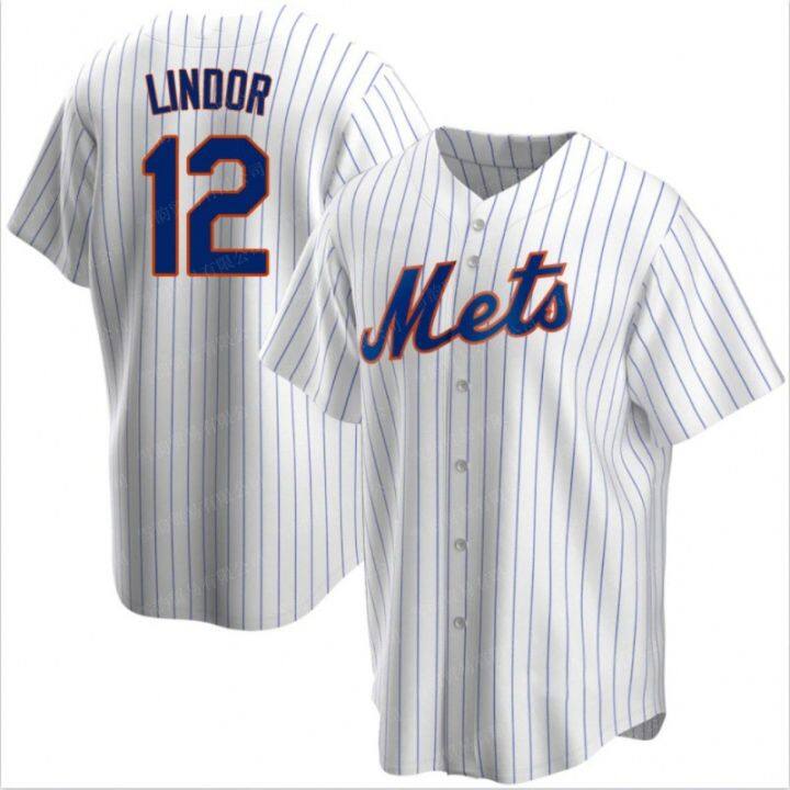 22-23เบสบอลเอมเอวบีนิวเจอร์ซีย์-48-degrom-20-alonso-12-lindor-jersey