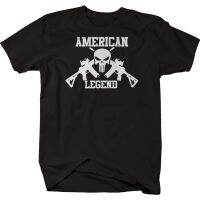 เสื้อกีฬาแขนสั้น พิมพ์ลายหัวกะโหลก American Legend Ar15 Patriot Skull Sniperris Kyle สไตล์ทหาร สําหรับผู้ชาย  4F0O