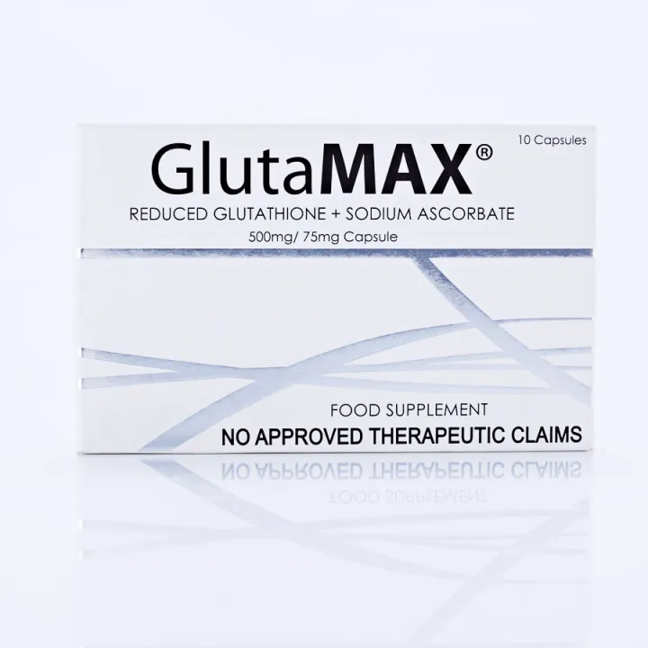 Glutamax Reduced Gluthathione + Sodium Ascorbate 500mg/75mg 10 Capsule ...