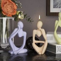Special Offers 2D Thinker Portrait Ornaments Epoxy Resin Silicone Mold Simple European Abstract Body Candle Mold Resin Silicone Mold Home Decor