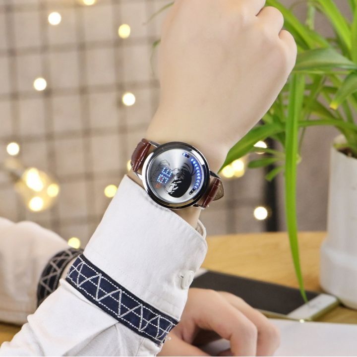นาฬิกาข้อมือดิจิตอล-led-touch-screen
