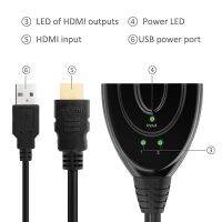 3พอร์ต4K อะแดปเตอร์สาย Hdmi 3อินพุต1 Out กล่องฮับสวิตช์สวิทซ์แยกอัตโนมัติ3d Hd 1080P สำหรับ Dvd คอมพิวเตอร์ Hdtv Ps3