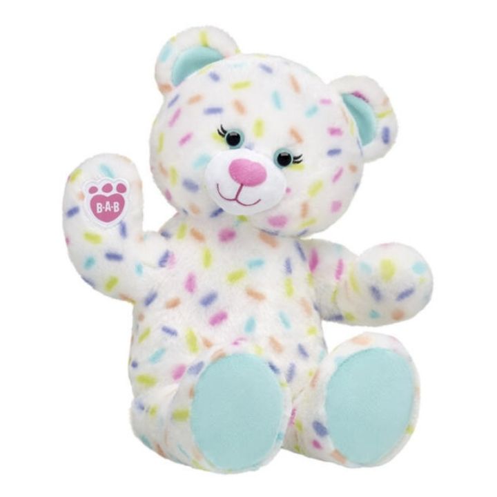 ตุ๊กตาบิ้วอะแบร์-sprinkles-bear-ลายconfetti-สุดน่ารัก-build-a-bear-workshop-สินค้านำเข้าจากอเมริกาแท้