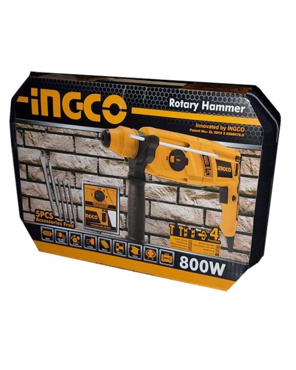ingco-สว่านโรตารี่-26มม-800w-รหัส-rgh9028-industrial-rotary-hammer-drill-800w