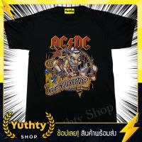 พร้อมส่ง เสื้อวง ACDC หมวกแดง เสื้อวินเทจ เสื้อแฟชั่น เสื้อทัวร์T-shirt เสื้อยืด ใส่ได้ทั้งชายและหญิง เสื้อวินเทจ90