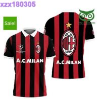 Lega Serie A AC Milan Logo 3D Polo Tshirt