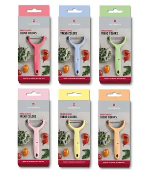 Victorinox Swiss Classic Trend Colors Tomato and Kiwi Peeler