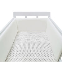 Baby Bed White Crib Bumper U-Shaped Detachable Zipper Cotton Newborn Bumpers Infant Cot Bebe Uni Fence Safe Protector Line