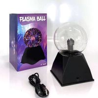 2023 New Novelty Magic Plasma Ball Light 3.5/4 Inch Night Light Christmas Kids Gift Glass Plasma Lamp Party Decor Table Lights Night Lights