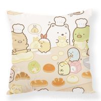 (All inventory) Sumikkogurashi 3D printed pillowcase sofa chair home decoration pillowcase (contact seller support) Freecustomization. Double sided printing design for pillows)