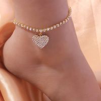 【CW】卍  Rhinestone Chain Womens Anklets Luxury Color/Gold Color on Leg Accessories Wedding Fashion Jewelry