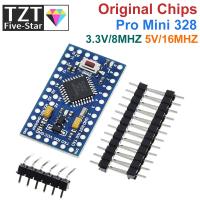 Pro mini Atmega328P Pro Mini 328 Mini ATMEGA328 3.3V 8MHz 5V 16Mhz Ch340g CP2102 FT232RL ไดรเวอร์สําหรับ Arduino Compatible Nano