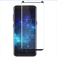 ฟิล์มกระจกเต็มจอ Curved Tempered Glass Screen Protector for Samsung Galaxy S8 ขอบโค้ง สีดำ