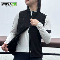 WOSAWE ขี่จักรยานเสื้อกั๊กผู้หญิง Windproof กันน้ำจักรยานเสื้อฤดูร้อนระบายอากาศแขนกุด MTB จักรยาน Gilet กับ2บิ๊กกลับกระเป๋า