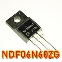 (1ตัว) NDF06N60ZG , 06N60 , MOSFET N-CH 600V 4.5A TO-220AB