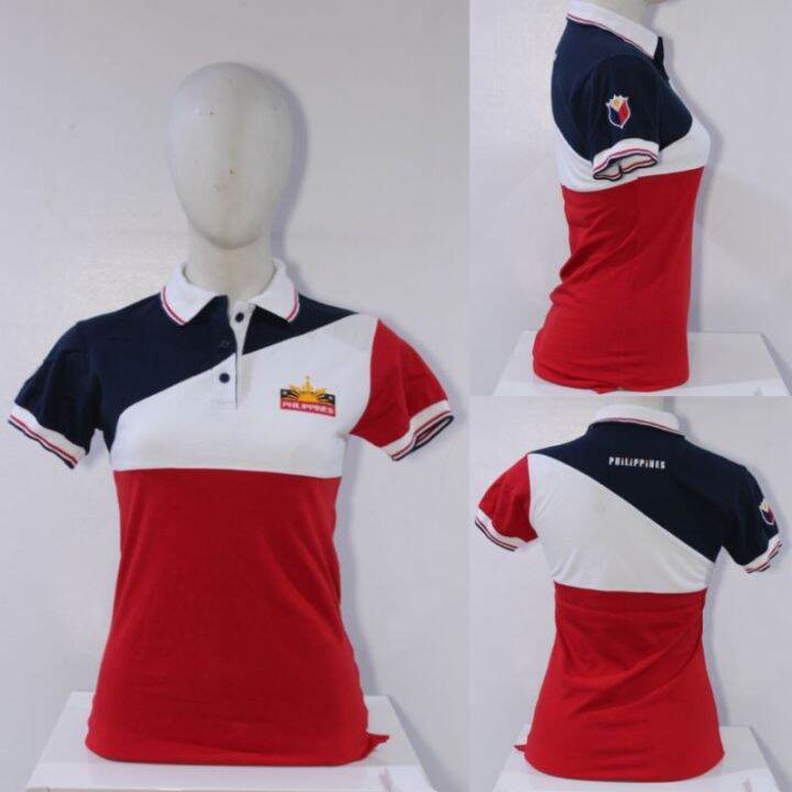 Women's Polo Shirt with embroidered Philippine Logo Lazada PH