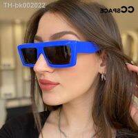 ◊ 55497 Retro Oversized Women Square Sunglasses Rectangle Men Popular Sun Glasses Ladies Blue Eyeglasses Driver Goggles Uv400