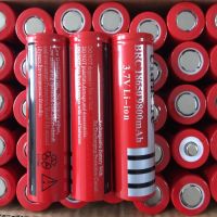 ถ่านชาร์จ Li-ion 3.7V รุ่น 18650 ความจุ 9800mAh ถ่านอเนกประสงค์ （หัวเรียบ）50 ก้อน