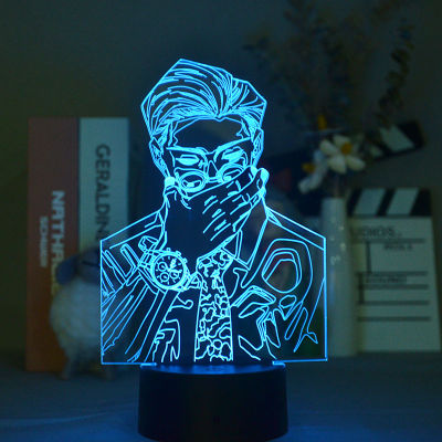 Anime 3D Smart Night Light Projector Lamp LED Nightlight Bluetooth Base Kento Nanami Jujutsu Kaisen Room Decor Teenager Gift