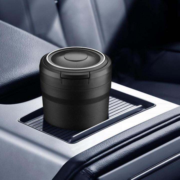 ที่เขี่ยสำหรับรถ-cool-ashtrays-สำหรับรถที่เขี่ยพร้อมฝาปิดที่เขี่ยแบบพกพาพร้อมไฟ-led-ถังขยะรถยนต์ขนาดเล็กสำหรับเดินทางกลางแจ้ง
