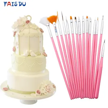 6pcs DIY Tool Pen Cake Icing Decorating Painting Brush Fondant Sugar Craft