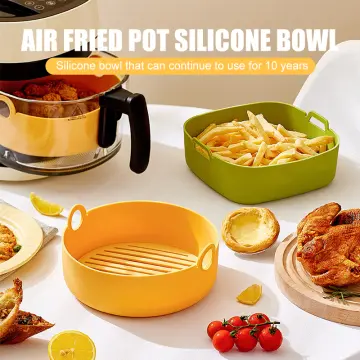 Air Fryer Silicone Pot, Reusable Silicon Air Fryer Liners, Air Fryer  Accessories, Gray 1pc - Replace Disposable Parchment Paper