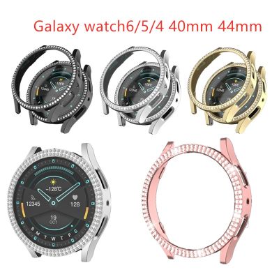 เพชรพีซีเคสสำหรับ Samsung Galaxy Watch6สมาร์ทวอทช์44มม. 40มม. เปลือกกรอบฝาครอบป้องกันสำหรับ Galaxy Watch 5/4 40มม. 44มม.