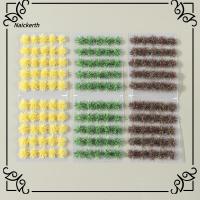 NAICKERTH 50PCS 5mm การก่อสร้างทางรถไฟ ฉากโต๊ะทราย กลุ่มพืช พุ่มไม้หญ้าจิ๋ว กระจุกหญ้าเทียม โมเดลจำลอง