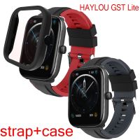 Oddychający pasek silikonowy do HAYLOU GST Lite smartband z zegarkiem sportowa bransoletka pas do HAYLOU GST Lite futerał ochronny