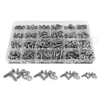 700 Pcs Nuts and Bolts Assortment Kit with Case,Stainless Steel Screw &amp; Bolt Head Assortment -Pan Screws Set
