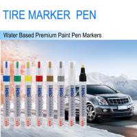 White Tyre Paint Marker Pens Auto Rubber Tyre Paint Graffiti Touch Up Oily Waterproof Permanent Gel Pen Car Motorcycle Tyre Pens