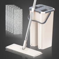Mop Magic Mop Hand Free Household Automatic Spin Floor Mop Home Kitchen Wooden Floor Cleaning Microfiber Pads With Bucket
