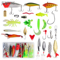 Hot Sale 78pcs Fishing Lures Kit With Portable Tackle Box Minnow Vib Fishing Accessories For Bass Trout Salmon