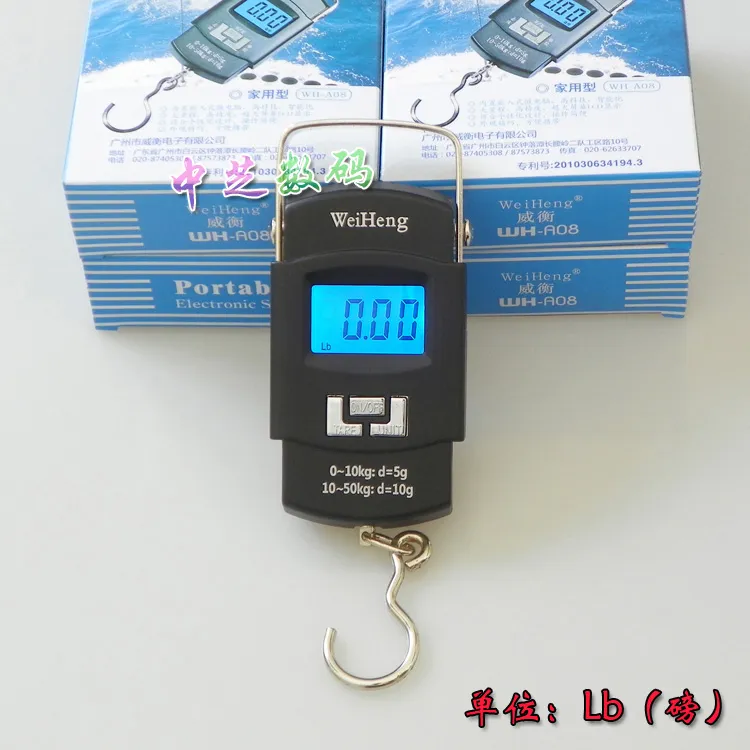 WH-A23L Express 50Kg Portable Electronic Hand Scale Shipped Without Battery