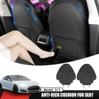 2pcs Car Seat Anti Kick Pad Protector Cover Modification Child Anti Dirty Leather Protector for Tesla Model 3 Y Car Styling