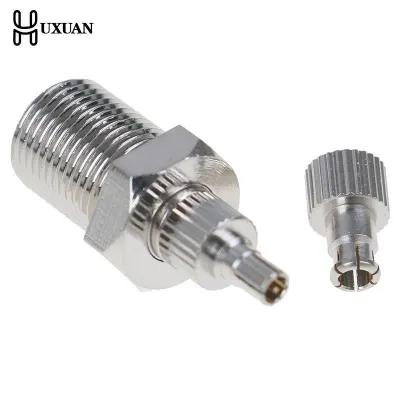 Nickel Plated 26mm F Female To TS9 CRC9 Male Plug Coaxial Adapter RF Connector