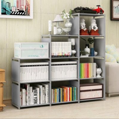 DRAWER (มี 5 สี) ชั้นวางของ ชั้นวางหนังสือ DIY ปรับเปลี่ยนรูปทรงได้ 3 แถว 12 ชั้นวางของ รุ่น ( Z )