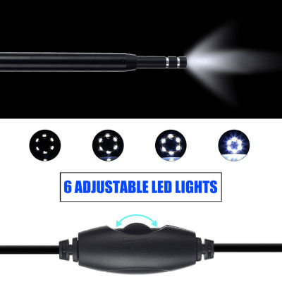 USB กล้องตรวจความสะอาดฟัน USB Endoscope 6ไฟ LED ปรับได้3 In 1สำหรับแท็บเล็ต