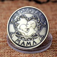 【CW】 Mame Commemorative Coin Round Collectors Souvenir Gold Mother