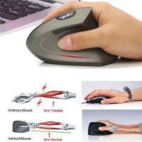 Wireless Mouse Ergonomic Optical 2.4G 80016002400DPI Light Wrist Healing Vertical Mice with Mouse Pad Kit For PC