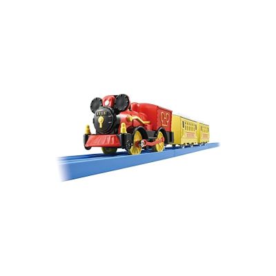 "PLARAIL S-13 Mickey Mouse Poppo Train" รถไฟของเล่น3ปีขึ้นไปมาตรฐานความปลอดภัยของของเล่นผ่านการรับรองเครื่องหมาย ST TOMY